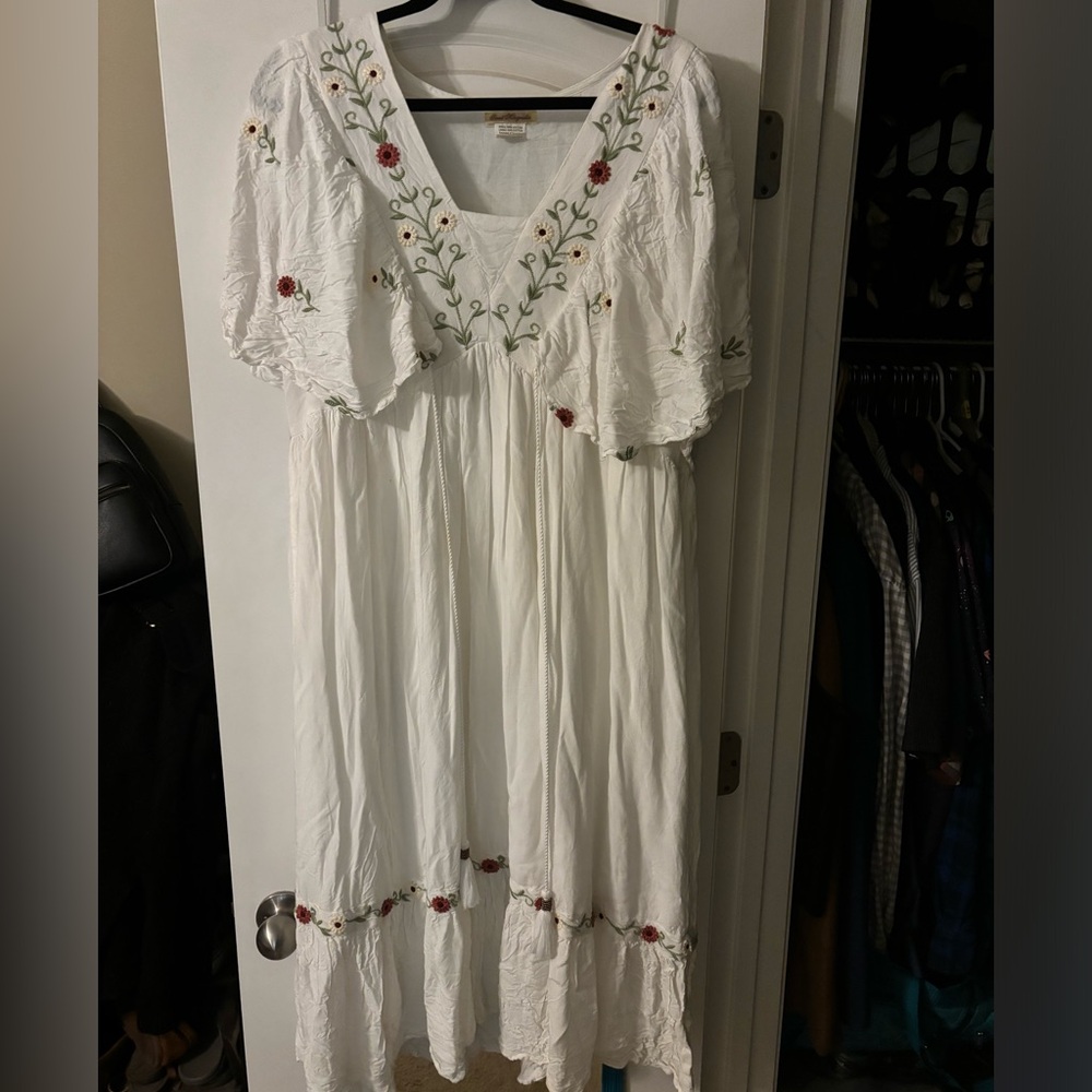 White Floral Dress